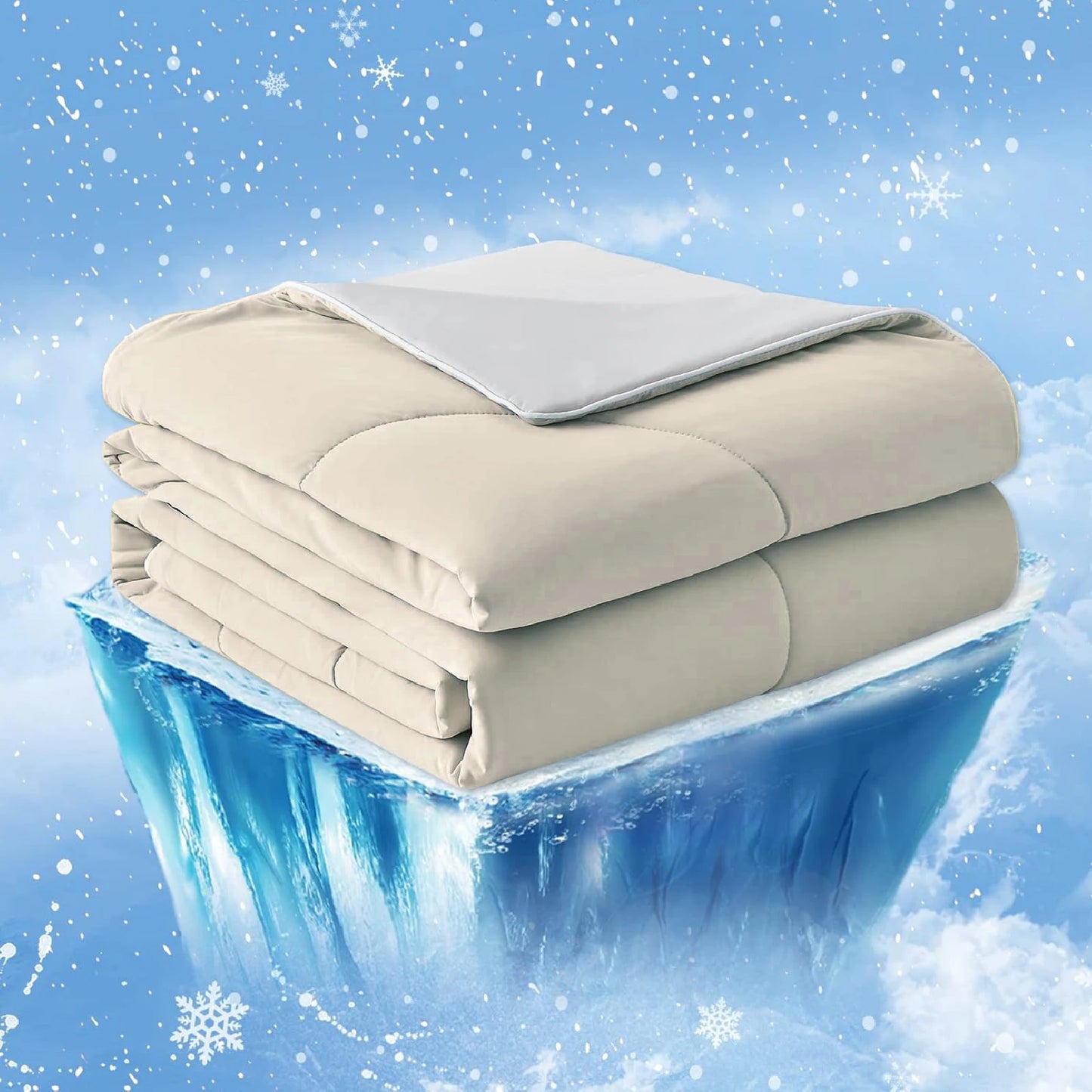 One Cold Sense Reversible Cold Effect Cooling Blanket, Summer Cooling Blanket for Hot Sleepers and Night Sweats