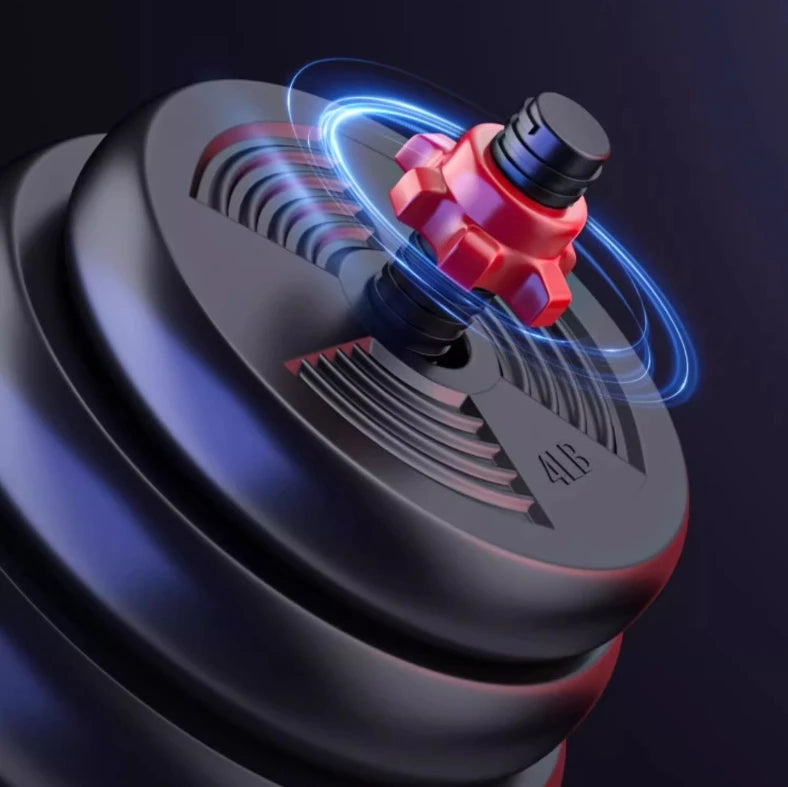 Adjustable Dumbbell Barbell Set 5 To 44 Lbs Anti Slip