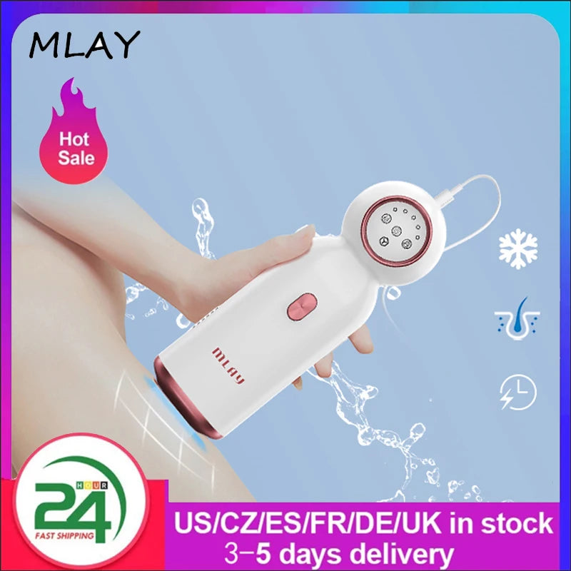 Mlay T10 Sapphire Laser Hair Removal Devices IPL ICE Cooling Epilator Home Use Body For Wonmen Mini Portable Laser Epilator
