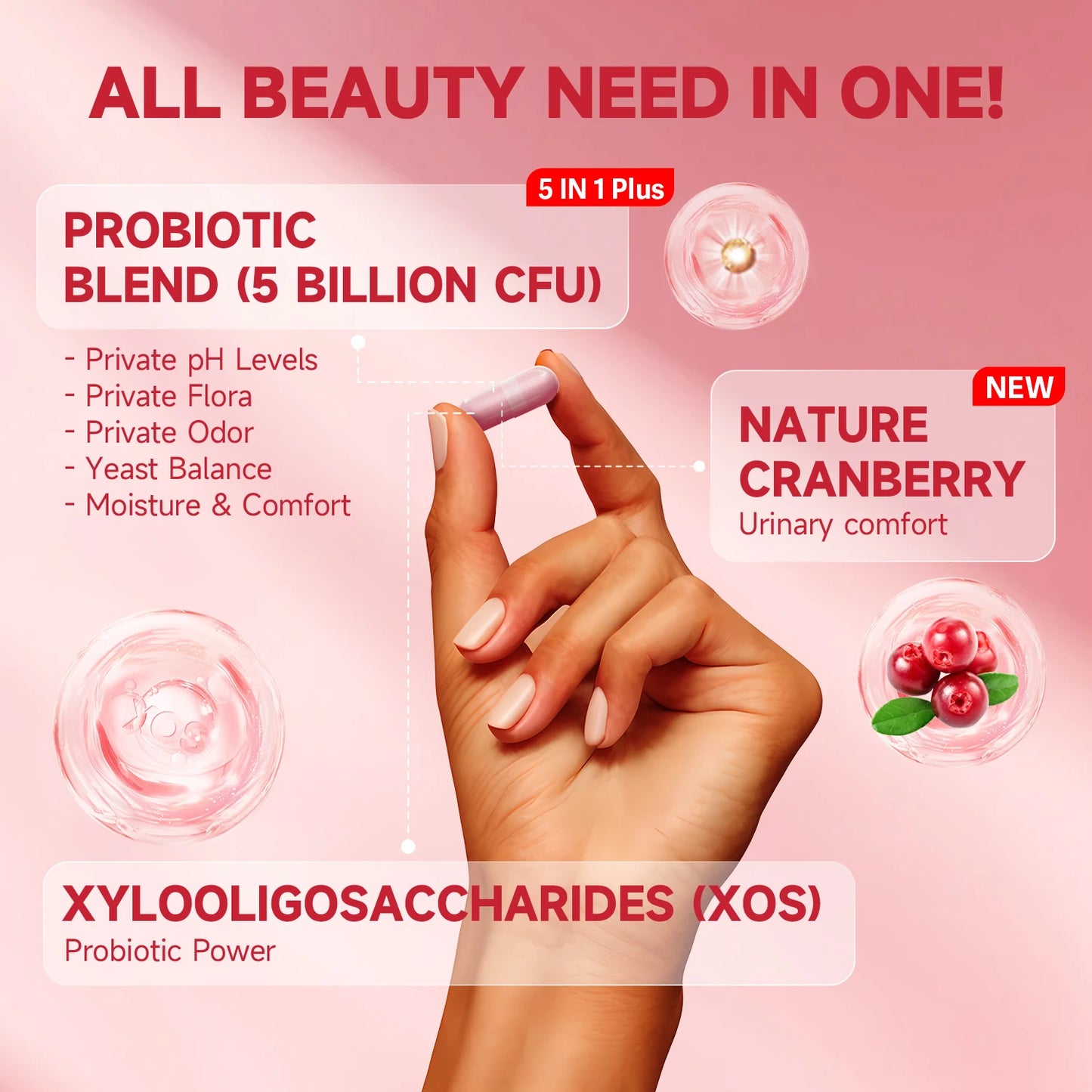 Quit Mood Women Probiotics PH Balance With Lactobacillus Blend