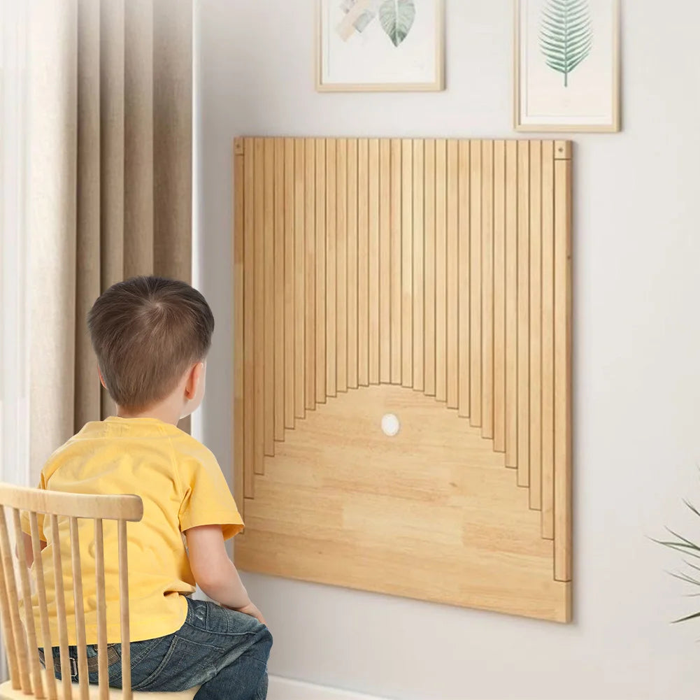 Folding Desk Fashionable Invisible Computer Table Solid Wood Creative Hanging Wall Folding Table Foldable Computer Desk