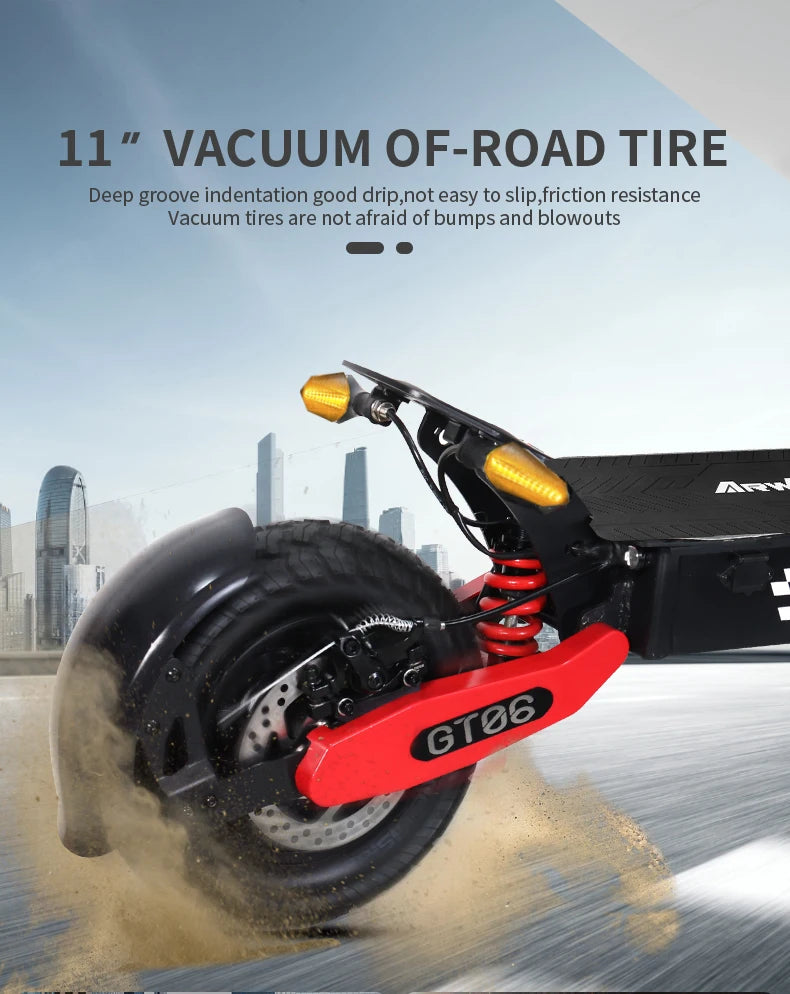 Arwibon GT06 1200W Foldable EScooter For Adults Max Speed 25MPH