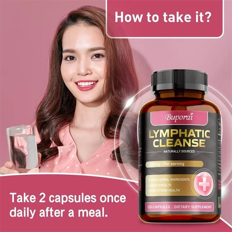 Pslalae Lymphatic Cleanse Capsules For Lymph Node Health And Immunity