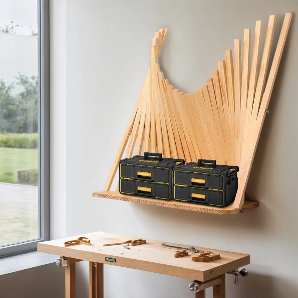 Folding Desk Fashionable Invisible Computer Table Solid Wood Creative Hanging Wall Folding Table Foldable Computer Desk