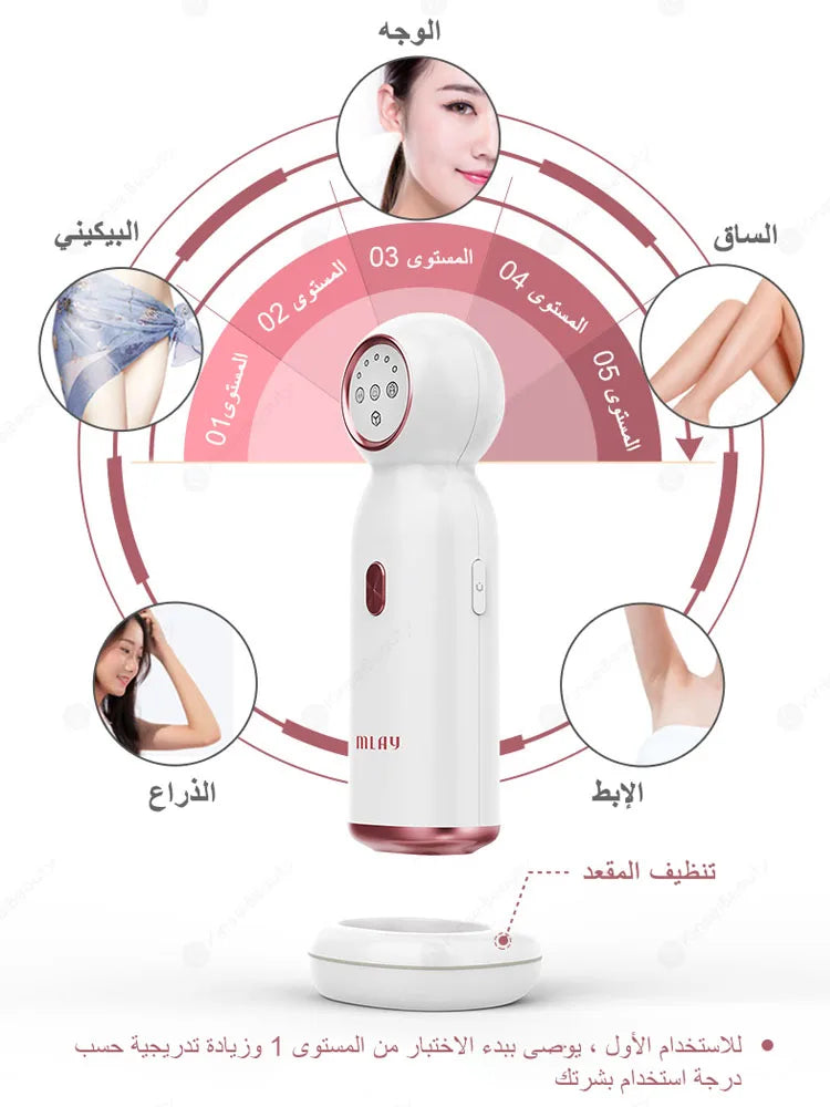 Mlay T10 Sapphire Laser Hair Removal Devices IPL ICE Cooling Epilator Home Use Body For Wonmen Mini Portable Laser Epilator
