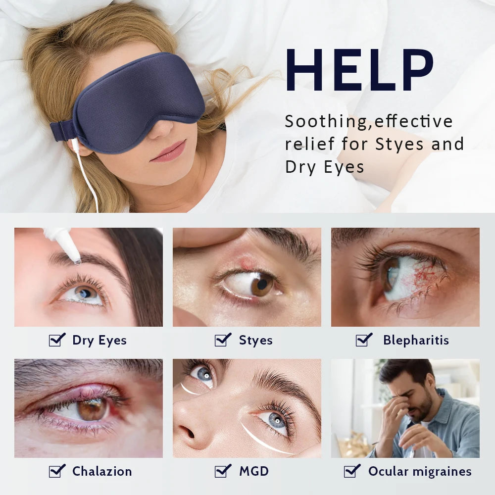 PASTSKY 3D Heated Steam Eye Mask With Intelligent Timing